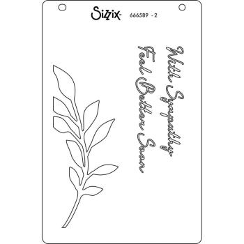 Sizzix - Schablone "Frond" Layered Stencil Design by Stacey Park