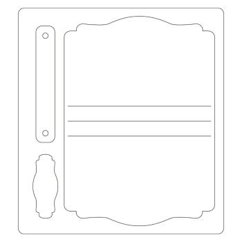 Sizzix - Stanzschablone "Mini Book" ScoreBords Dies