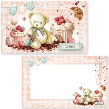 Memory Place - Stanzteile "Beary Sweet" Ephemera - Journaling Cards 20 Stück