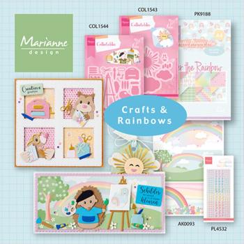 Marianne Design - Designpapier "Over The Rainbow" Paper Pad A4 - 16 Bogen 