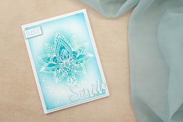 Crafters Companion - Schablone "Decorative Lotus" Stencil