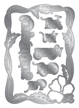 Crafters Companion - Stanzschablone "Entwined Floral Frame" Dies Design by Sheena Douglass