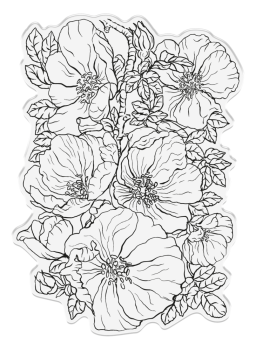 Crafters Companion - Stempel "Wild Roses" Clear Stamps Design by Sheena Douglass