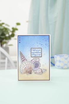 Crafters Companion - Stempelset & Stanzschablone "Sea Shell" Stamp & Dies