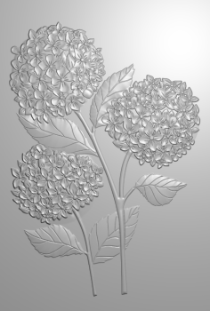 Crafters Companion - Prägefolder "Hydrangea Blooms" 3D Embossingfolder