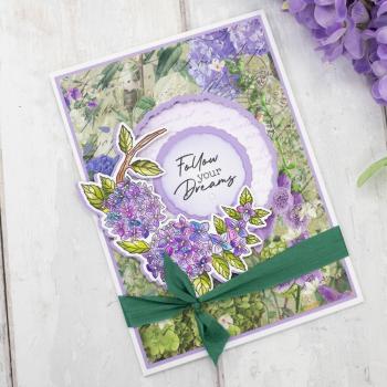 Crafters Companion - Stempelset & Stanzschablone "Climbing Hydrangea" Stamp & Dies