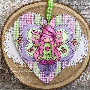 Woodware - Stempelset "Butterfly Norma" Clear Stamps Design by Francoise Read