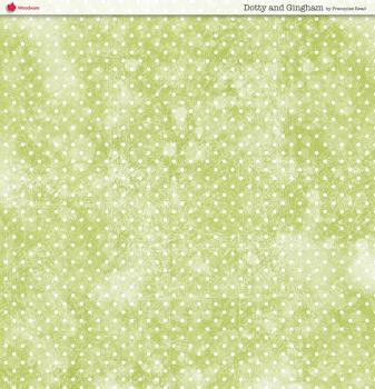 Woodware - Designpapier "Dotty And Gingham " Paper Pad 8x8 Inch - 24 Bogen 