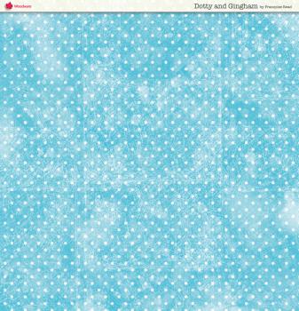 Woodware - Designpapier "Dotty And Gingham " Paper Pad 8x8 Inch - 24 Bogen 