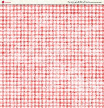 Woodware - Designpapier "Dotty And Gingham " Paper Pad 8x8 Inch - 24 Bogen 