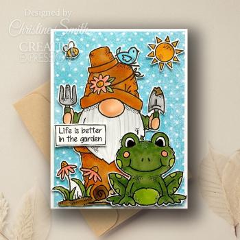 Woodware - Stempelset "Hopping Gnome" Clear Stamps Design by Francoise Read