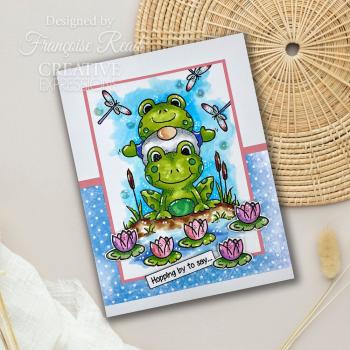 Woodware - Stempelset "Hopping Gnome" Clear Stamps Design by Francoise Read