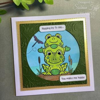 Woodware - Stempelset "Hopping Gnome" Clear Stamps Design by Francoise Read