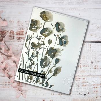 Creative Expressions - Gummistempel A6 "Poppy Patch" Rubber Stamp