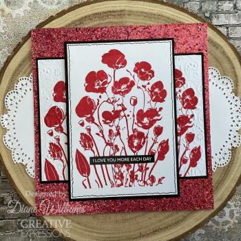 Creative Expressions - Gummistempel A6 "Poppy Patch" Rubber Stamp