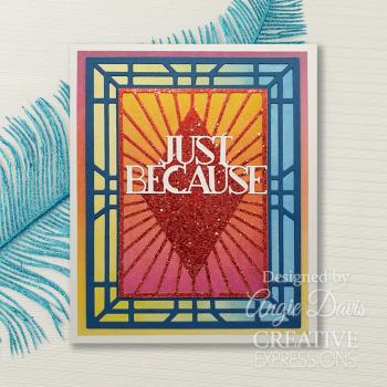 Creative Expressions - Stanzschablone "Art Deco Diamond Radiance Background" Craft Dies Design by Sue Wilson