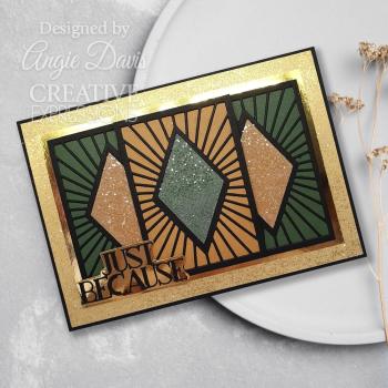 Creative Expressions - Stanzschablone "Art Deco Diamond Radiance Background" Craft Dies Design by Sue Wilson