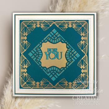 Creative Expressions - Stanzschablone "Art Deco Elegant Fanfare" Craft Dies Design by Sue Wilson