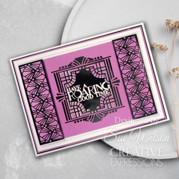 Creative Expressions - Stanzschablone "Art Deco Elegant Fanfare" Craft Dies Design by Sue Wilson