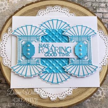 Creative Expressions - Stanzschablone "Art Deco Fantail Rosette" Craft Dies Design by Sue Wilson