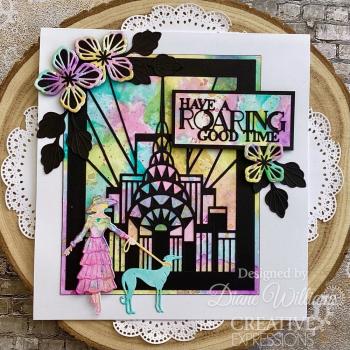 Creative Expressions - Stanzschablone "Art Deco Skylines Background" Craft Dies Design by Sue Wilson