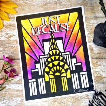 Creative Expressions - Stanzschablone "Art Deco Skylines Background" Craft Dies Design by Sue Wilson