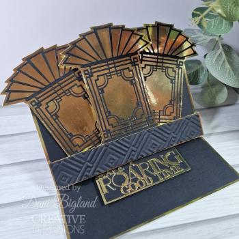 Creative Expressions - Stanzschablone "Art Deco Have A Roaring Good Time" Craft Dies Mini Design by Sue Wilson