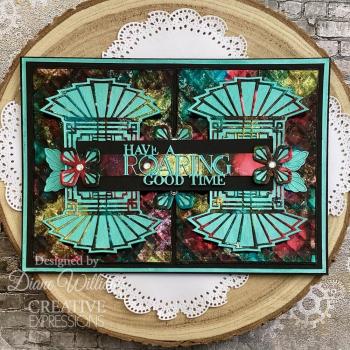 Creative Expressions - Stanzschablone "Art Deco Have A Roaring Good Time" Craft Dies Mini Design by Sue Wilson