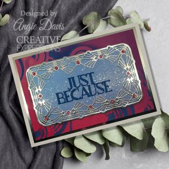 Creative Expressions - Stanzschablone "Art Deco Just Because" Craft Dies Mini Design by Sue Wilson