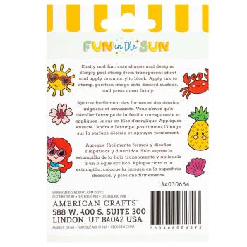 American Crafts - Stempelset "Fun in the Sun" Clear Stamps