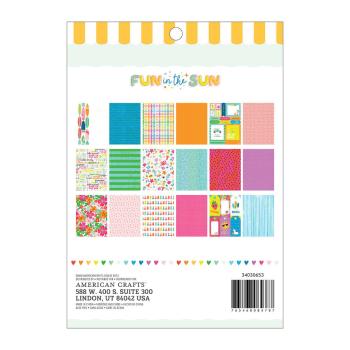 American Crafts - Designpapier "Fun in the Sun" Paper Pack 6x8 Inch - 36 Bogen