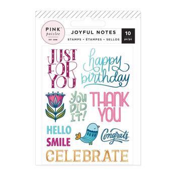 American Crafts - Stempelset "Joyful Notes" Clear Stamps