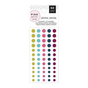 American Crafts - Enamel Dots "Joyful Notes" 60 Stk.