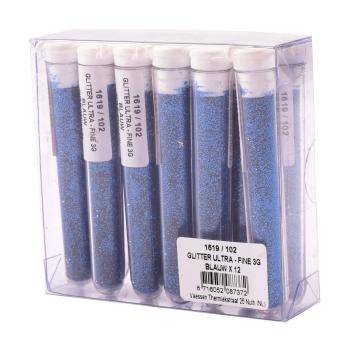 Vaessen Creative - Glitzerpulver "Blau" Glitter ultrafein 