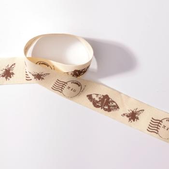 Vaessen Creative - Ribbonband "Postmark Butterfly" 25mmx25m