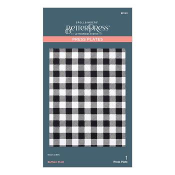 Spellbinders - Buchdrucktechnik "Buffalo Plaid" Press Plate