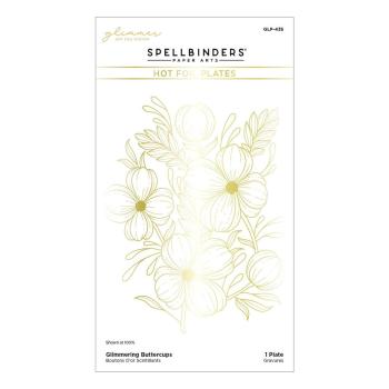 Spellbinders - Heißfolien-Platte "Glimmering Buttercups" Hot Foil Plate Glimmer