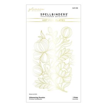 Spellbinders - Heißfolien-Platte "Glimmering Peonies" Hot Foil Plate Glimmer