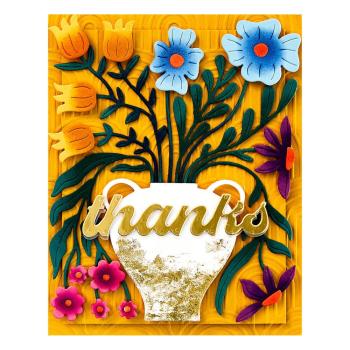 Spellbinders - Stanzschablone "Fresh Picked Vase Bouquet" Dies