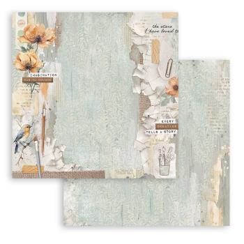 Stamperia - Designpapier "Create Happiness Secret Diary" Paper Pack 12x12 Inch - 10 Bogen