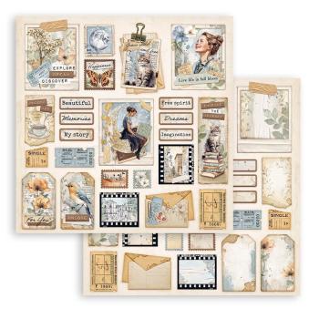 Stamperia - Designpapier "Create Happiness Secret Diary" Paper Pack 12x12 Inch - 10 Bogen