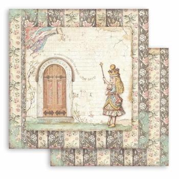 Stamperia - Designpapier "Alice Through the Looking Glass" Paper Pack 6x6 Inch - 10 Bogen