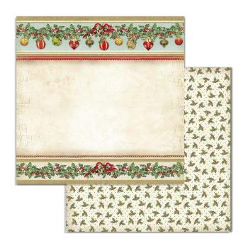 Stamperia - Designpapier "Classic Christmas" Paper Pack 6x6 Inch - 10 Bogen