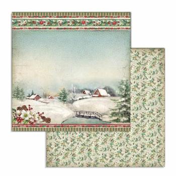 Stamperia - Designpapier "Classic Christmas" Paper Pack 6x6 Inch - 10 Bogen