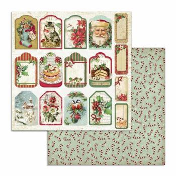 Stamperia - Designpapier "Classic Christmas" Paper Pack 6x6 Inch - 10 Bogen