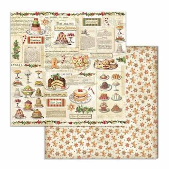 Stamperia - Designpapier "Classic Christmas" Paper Pack 6x6 Inch - 10 Bogen