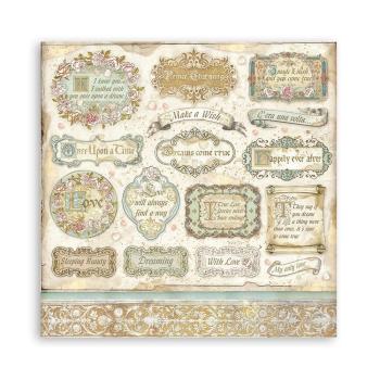 Stamperia - Designpapier "Sleeping Beauty" Paper Pack 6x6 Inch - 10 Bogen