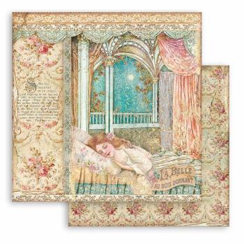 Stamperia - Designpapier "Sleeping Beauty" Paper Pack 6x6 Inch - 10 Bogen