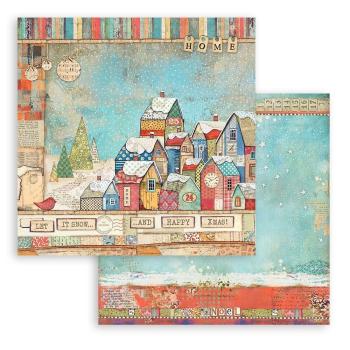 Stamperia - Designpapier "Christmas Patchwork" Paper Pack 6x6 Inch - 10 Bogen