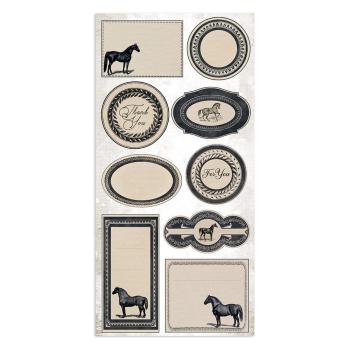 Stamperia - Designpapier "Romantic Horses" Paper Pack 6x12 Inch - 10 Bogen